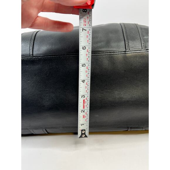 Authentic Coach Hampton Large Black Leather Tote Bag Purse F063-F10288 - Picture 16 of 16